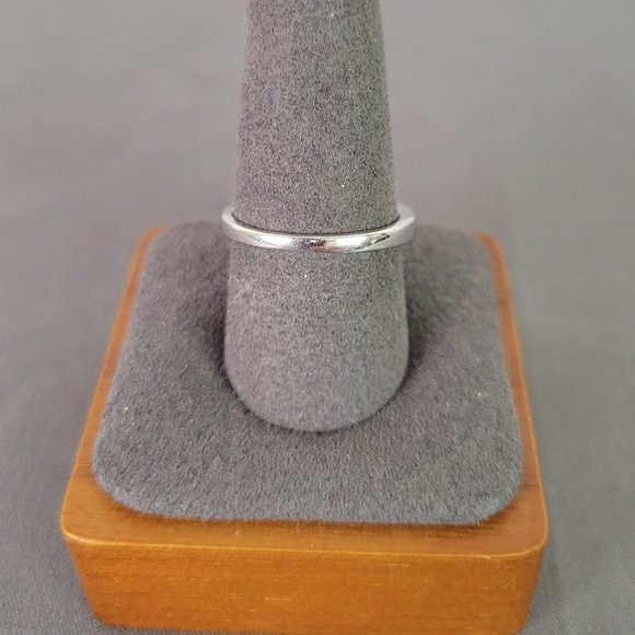 Sparkling Silver 4ct Princess Cut w/ Round Side Stones CZ Engagement Ring, Sz 9 - Picture 8 of 14